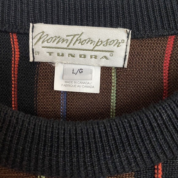 Norm Thompson Vintage Tundra Sweater, 3D Knit, Coogi, Cosby Style Sz Large - Picture 4 of 6